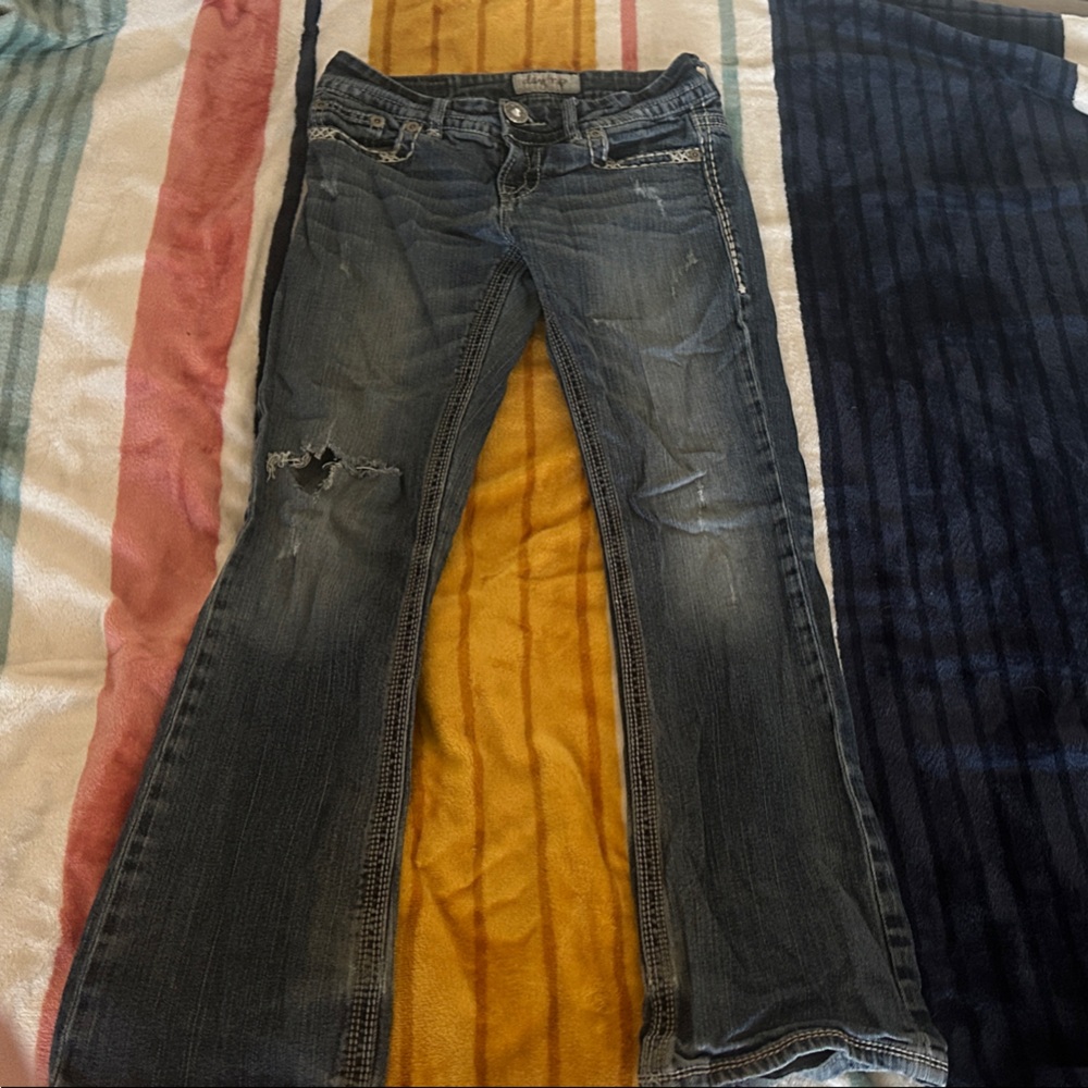 Daytrip Blue Distressed Women Jeans